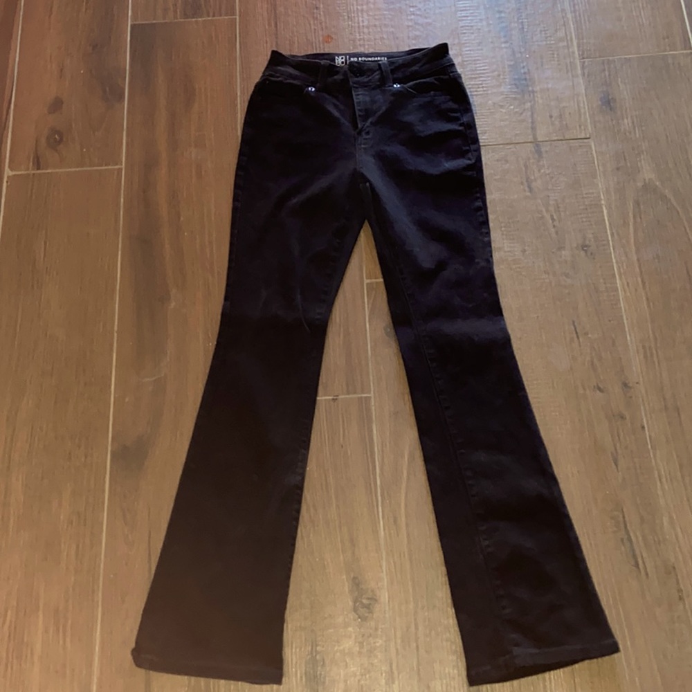 Black boot cut jeans